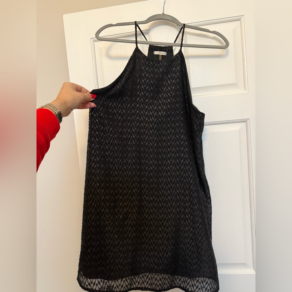 Soprano Black Textured Dress